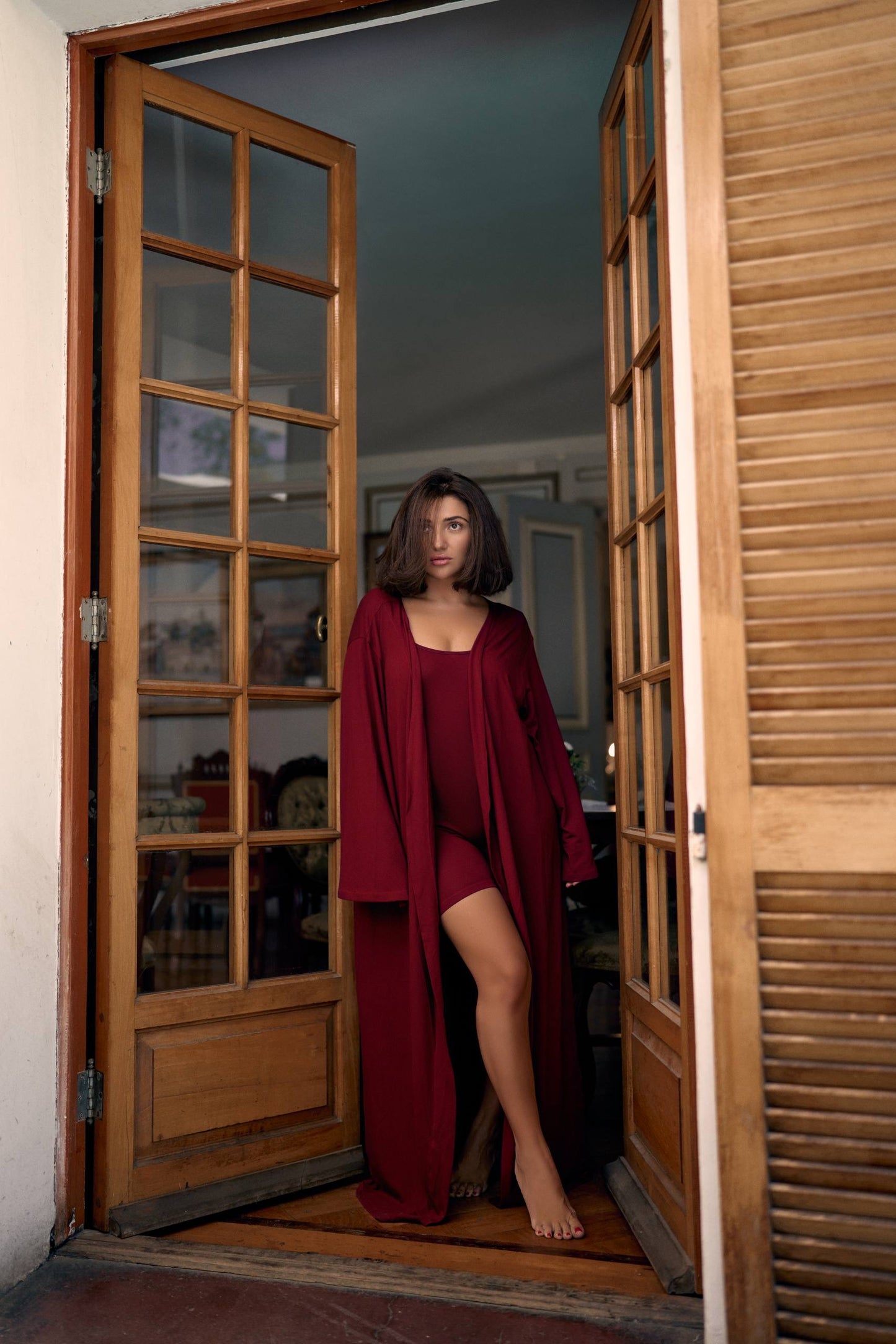 SET ”LA BRUJA” BURGUNDY