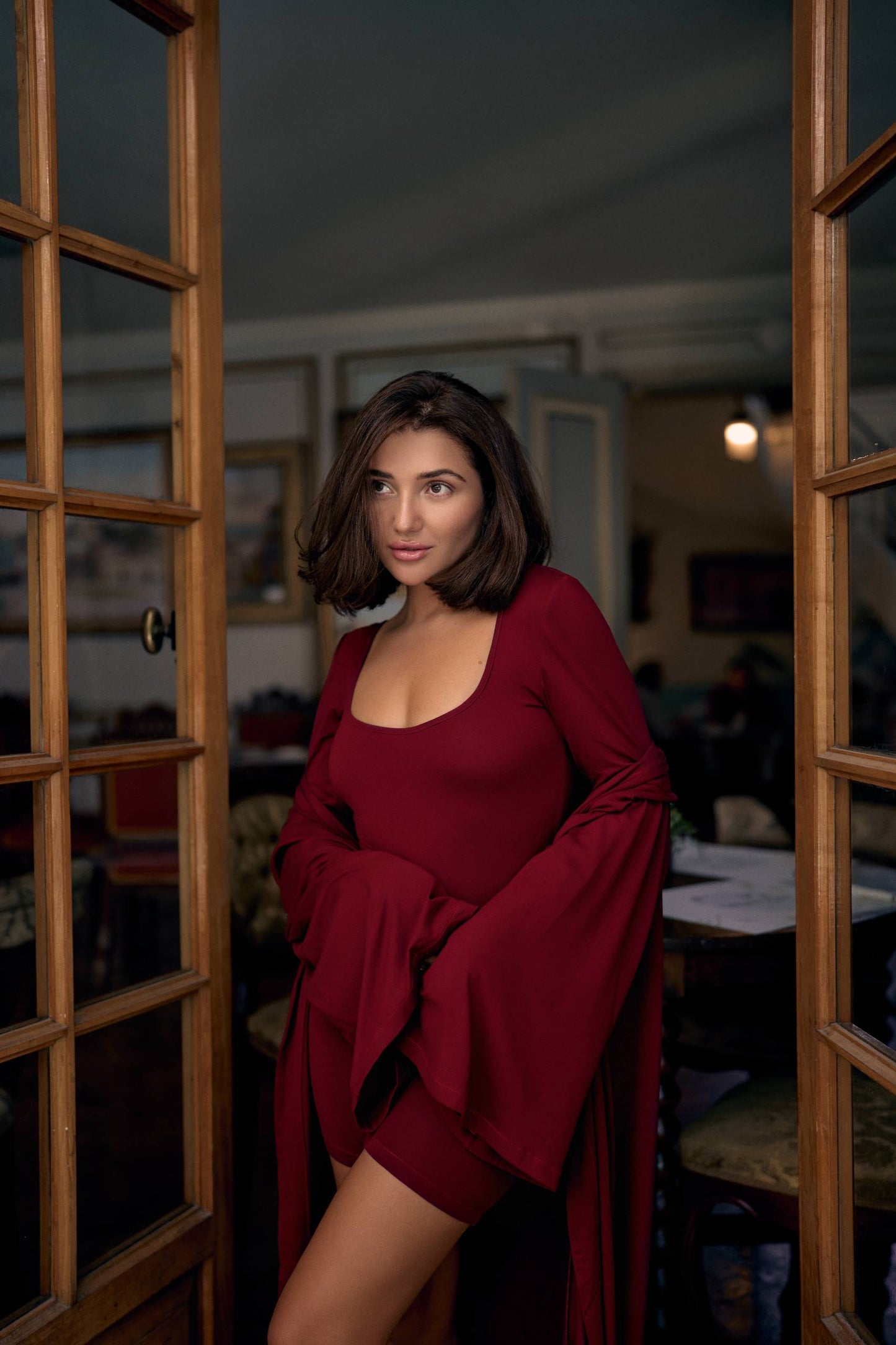 SET ”LA BRUJA” BURGUNDY