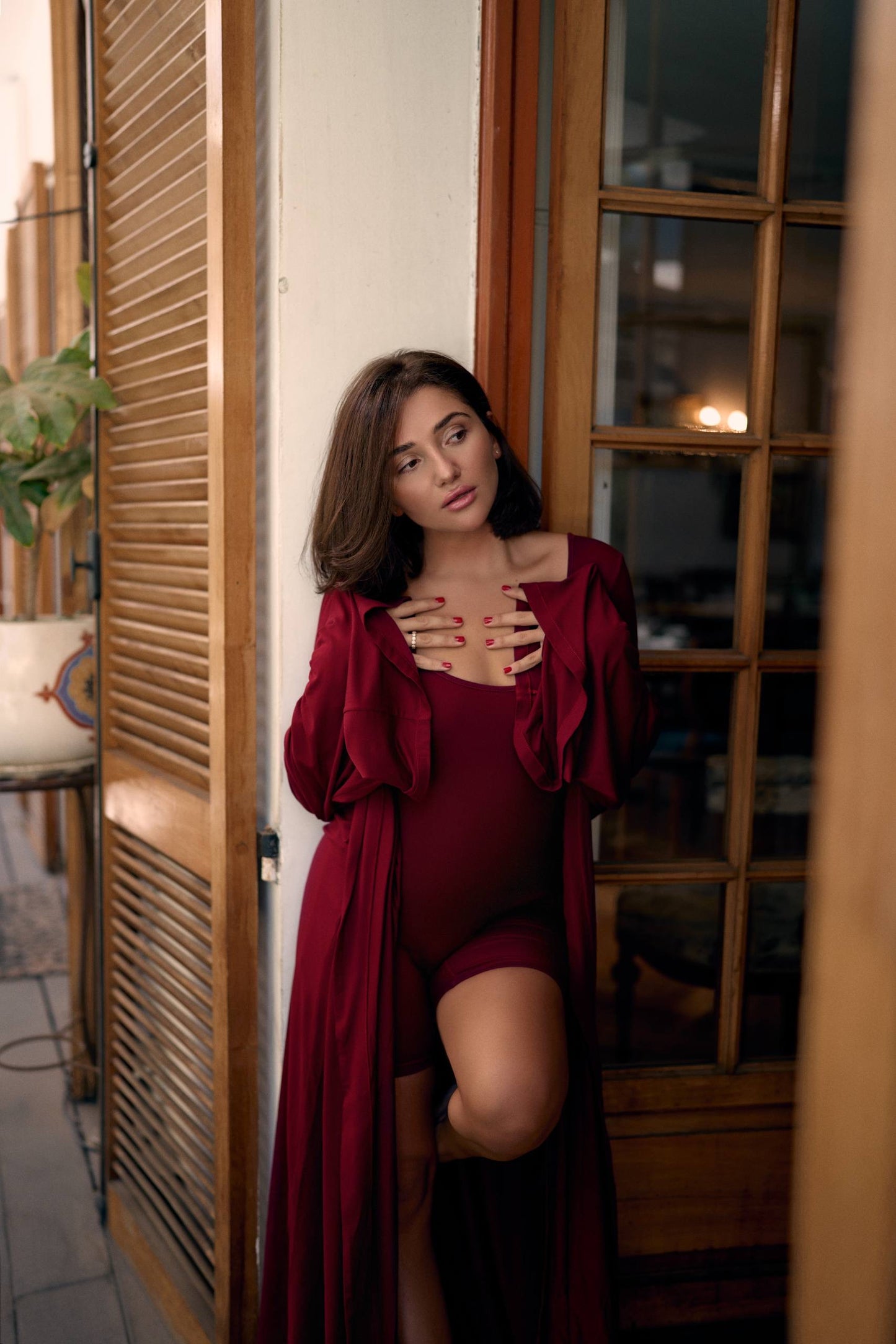 SET ”LA BRUJA” BURGUNDY