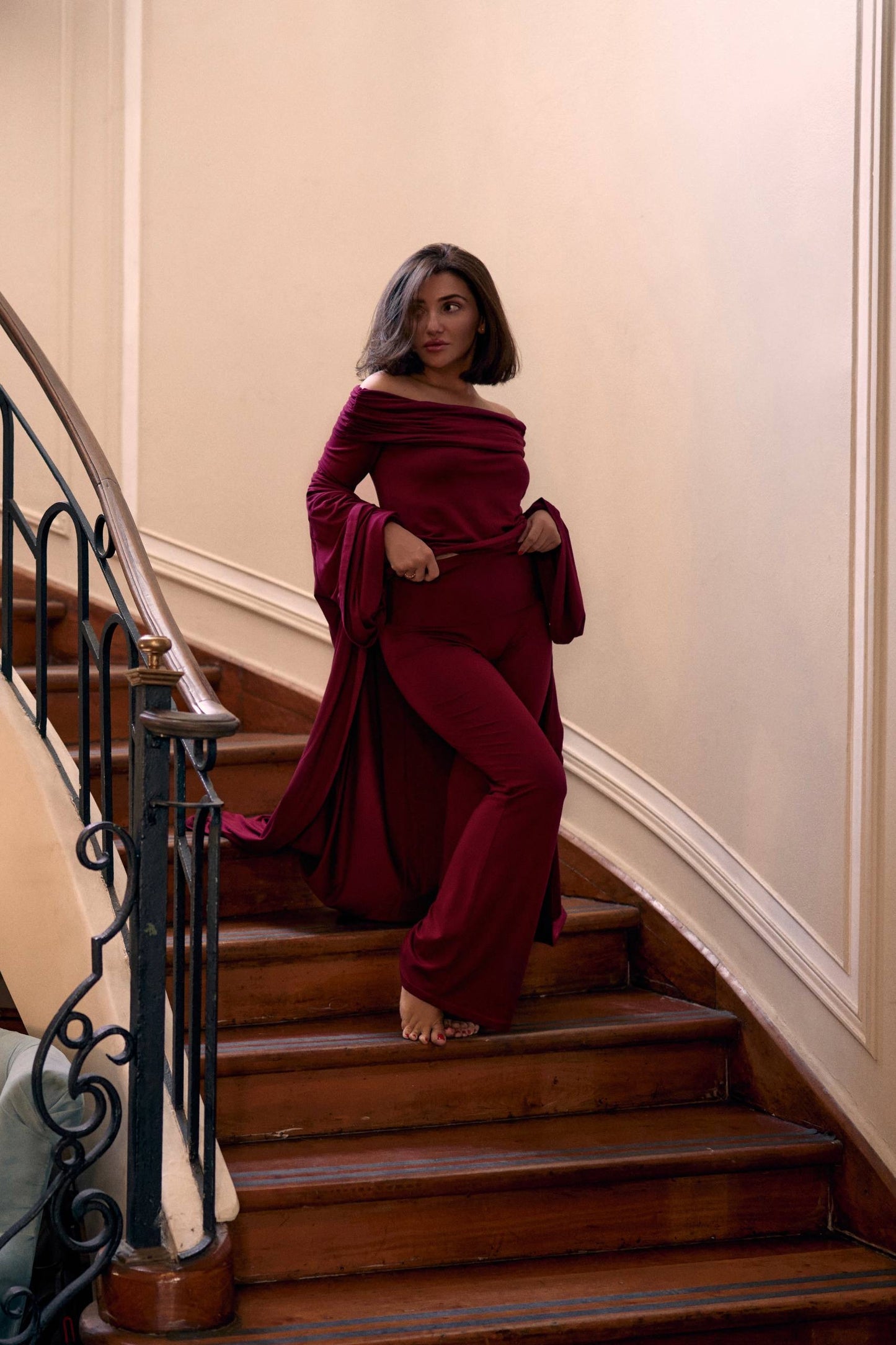 SET ”LA BRUJA” BURGUNDY